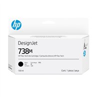 HP Cartouche d'encre DesignJet 738M, noir, 130 ml