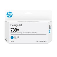 HP Cartouche d’encre DesignJet 738M, cyan, 130 ml