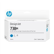 HP Cartouche d’encre DesignJet 738M, cyan, 130 ml