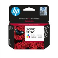 HP 652 Cartouche d’encre Ink Advantage trois couleurs authentique