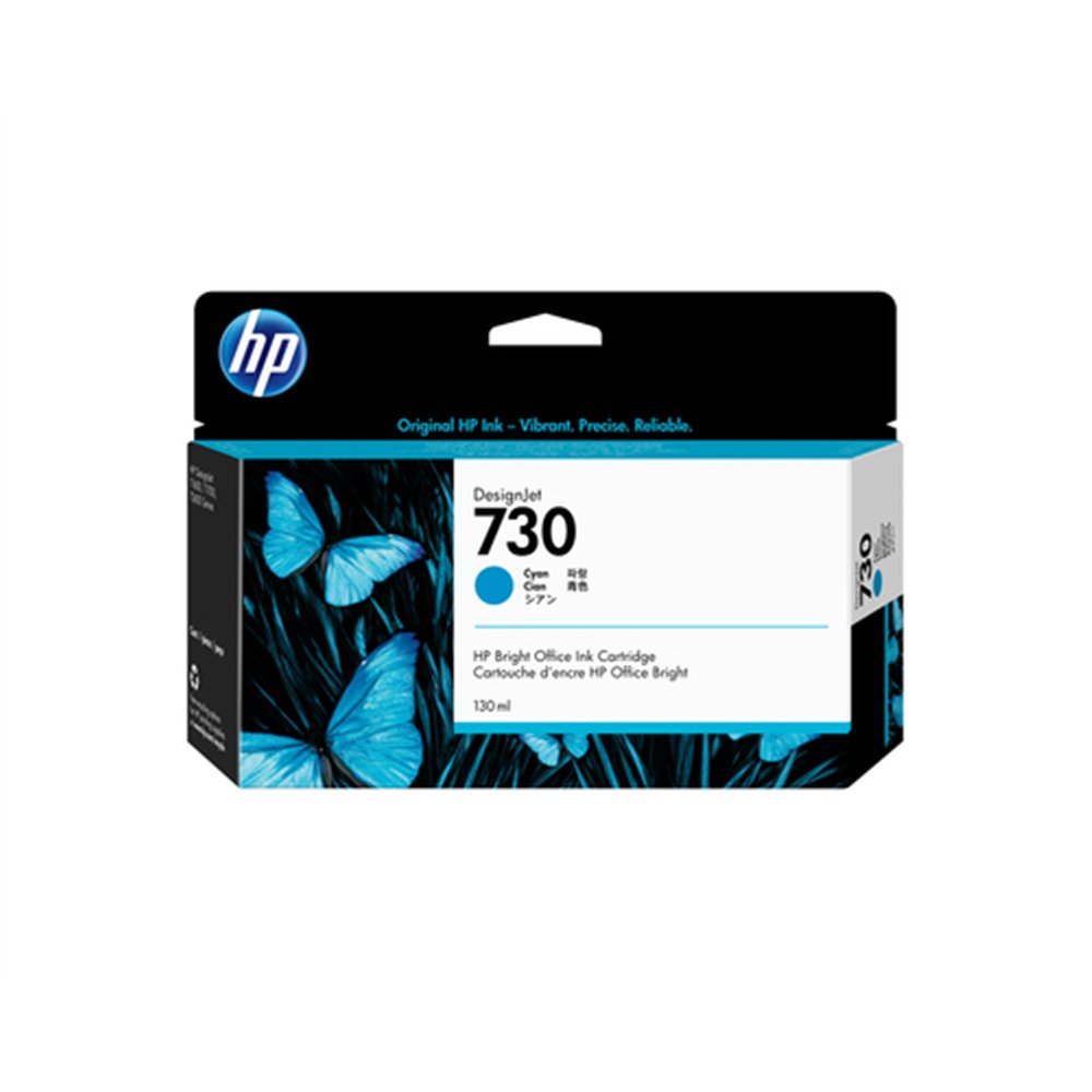 HP Cartouche d’encre 730 DesignJet cyan, 130 ml
