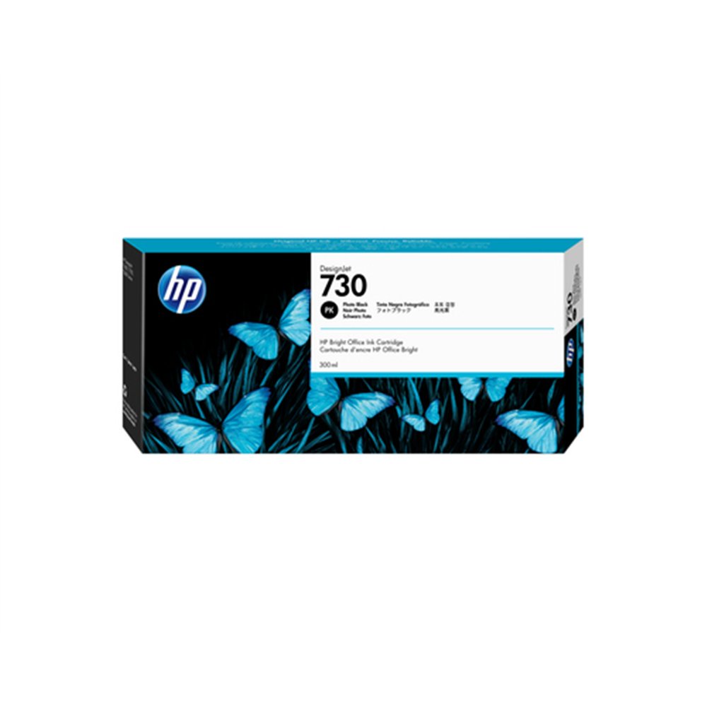 HP Cartouche d’encre 730 DesignJet noir photo, 300 ml