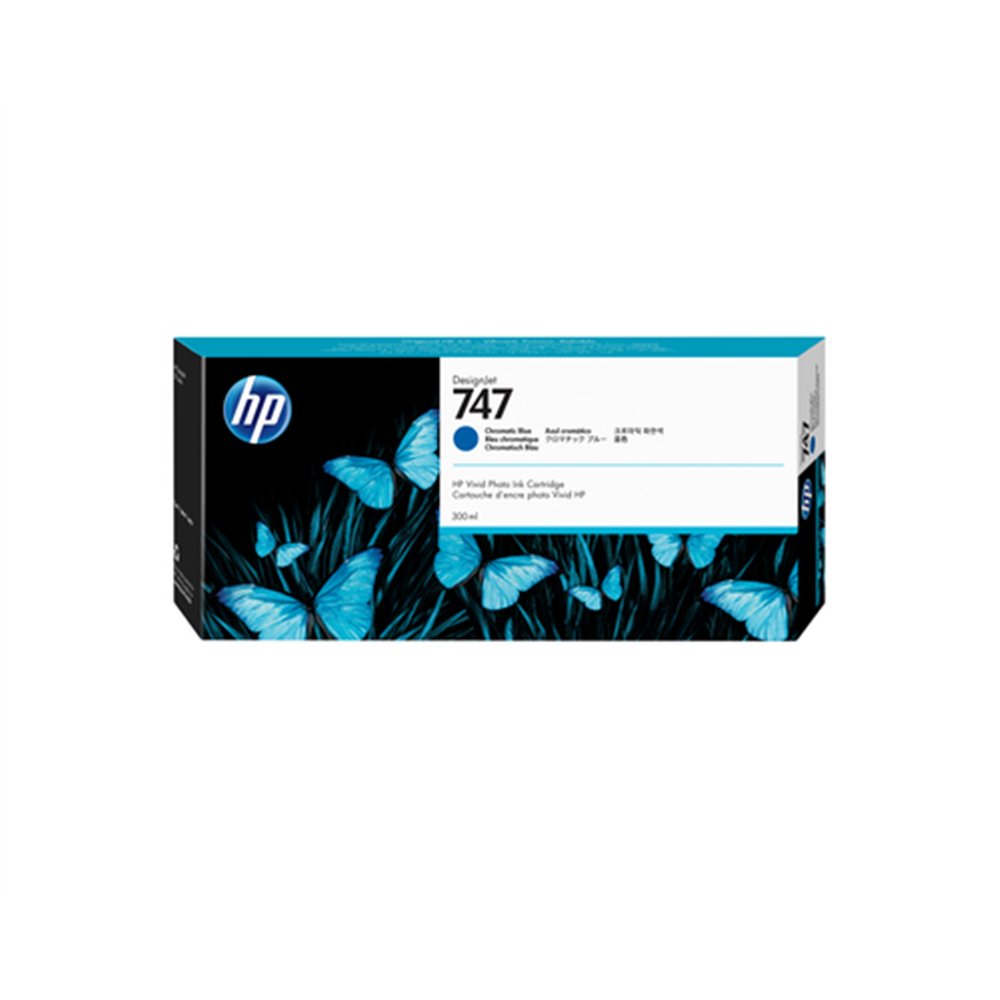 HP Cartouche d'encre DesignJet 746 de 300 ml bleu chromatique