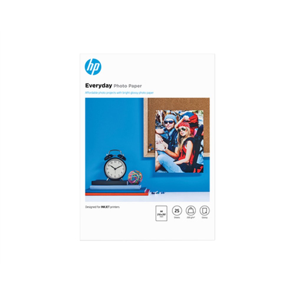 HP Papier photo brillant Everyday - 25 feuilles/A4/210 x 297 mm