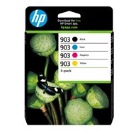 HP 903 Pack de 4 cartouches d'encre Noir/Cyan/Magenta/Jaune authentiques