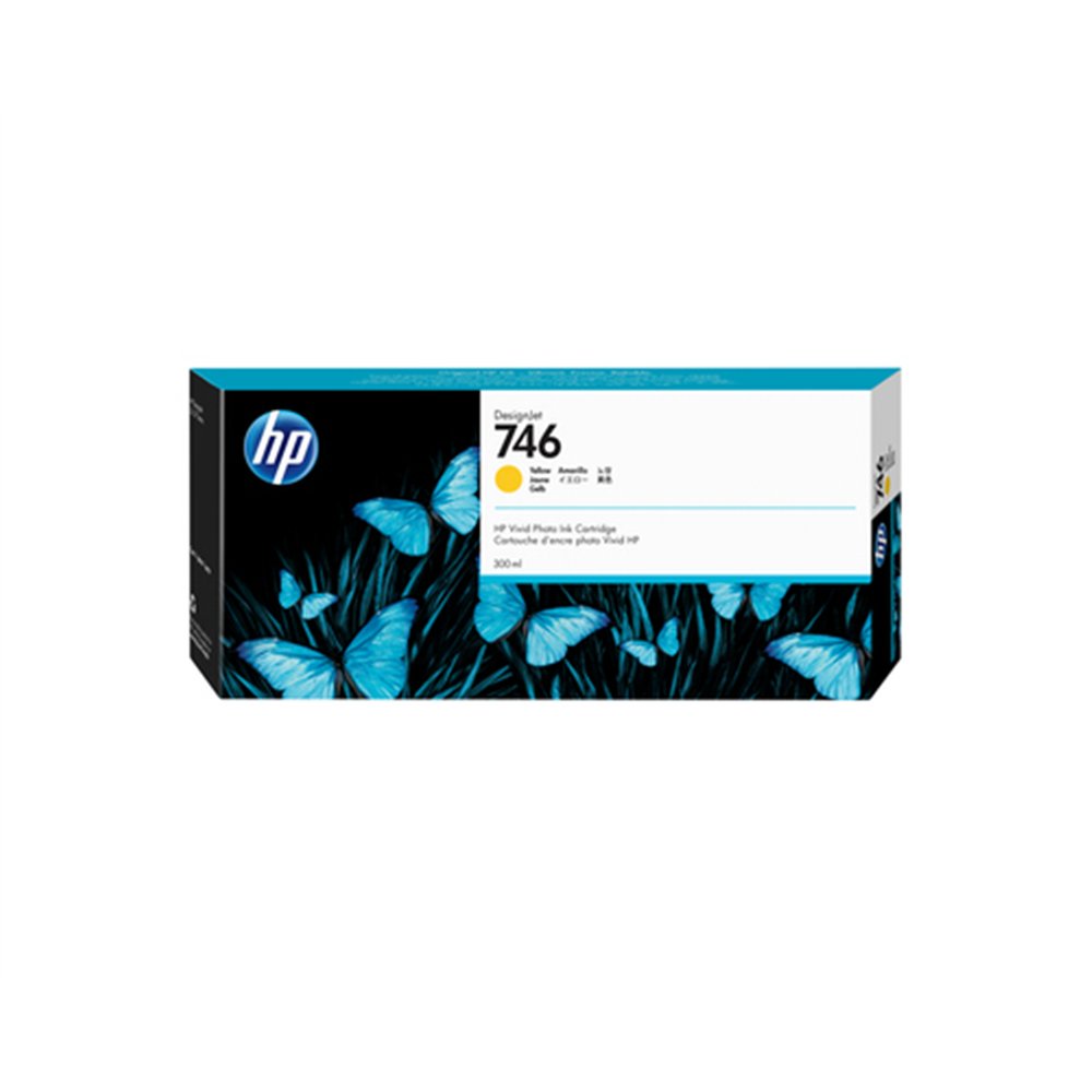 HP Cartouche d'encre DesignJet 746 de 300 ml jaune