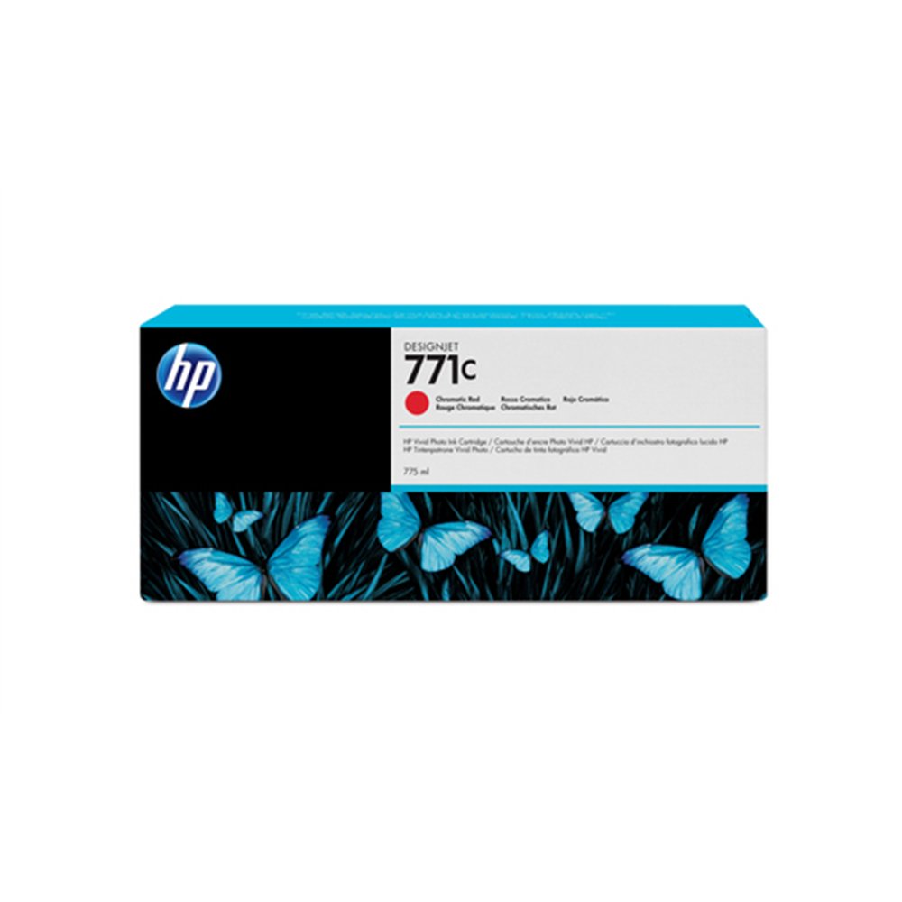 HP 771C cartouche d'encre DesignJet rouge chromatique, 775 ml
