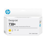 HP 738M Cartouche d'encre DesignJet Jaune, 130 ml