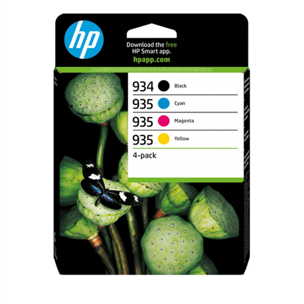 HP 934 Pack de 4 cartouches d'encre noire/ 935 Pack de 4 cartouches d'encre cyan/magenta/jaune authentiques
