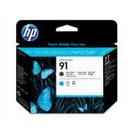 HP 91 tête d'impression noir mat et cyan