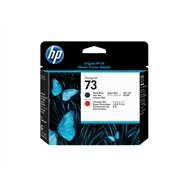 HP 73 tête d'impression DesignJet noir mat et rouge chromatique
