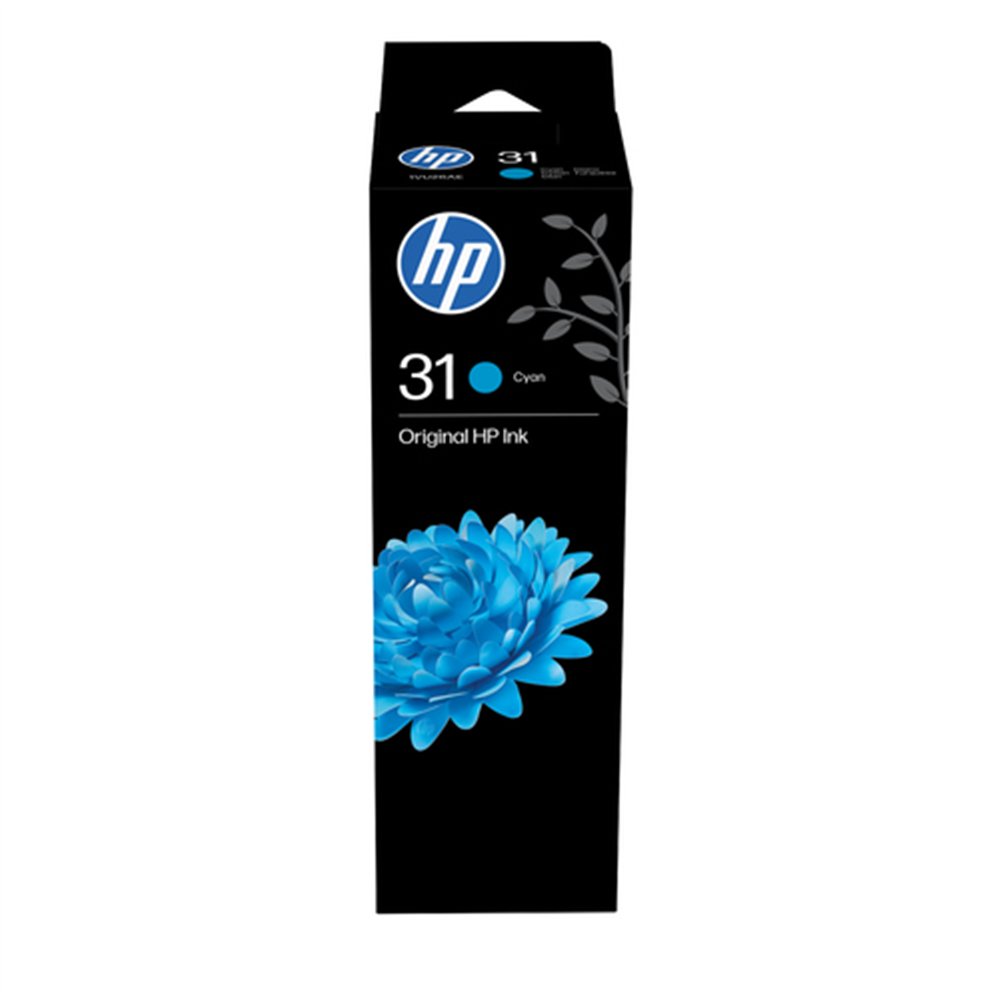 HP Bouteille d'encre cyan authentique 70 mL 31 Original