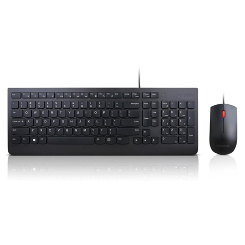 Lenovo 4X30L79883 clavier Souris incluse Universel USB QWERTY Anglais américain Noir