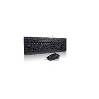 Lenovo 4X30L79886 clavier Souris incluse Universel USB AZERTY Français Noir