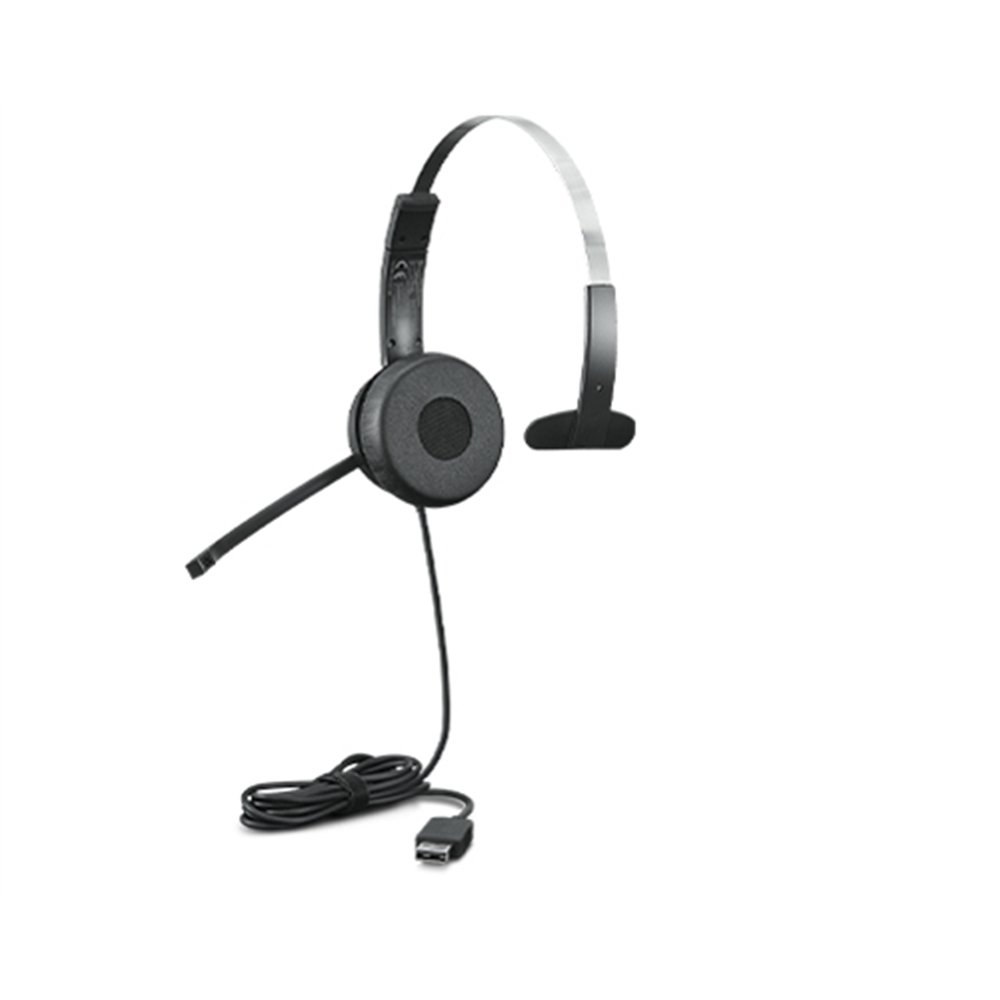 Lenovo 100 Mono Casque Avec fil Arceau Bureau/Centre d'appels USB Type-A Noir