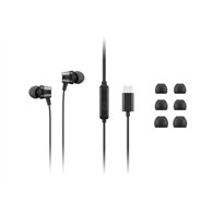 Lenovo 4XD1J77351 casque Avec fil Ecouteurs Bureau/Centre d'appels USB Type-C Noir
