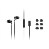 Lenovo 4XD1J77351 casque Avec fil Ecouteurs Bureau/Centre d'appels USB Type-C Noir
