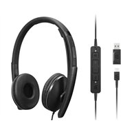 Lenovo 4XD1M45627 casque Avec fil Arceau USB Type-C Noir