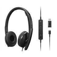 Lenovo 4XD1M45627 casque Avec fil Arceau USB Type-C Noir