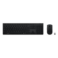 Lenovo 4X31K03968 clavier Souris incluse Bureau RF sans fil + Bluetooth Anglais américain Gris
