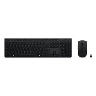 Lenovo 4X31K03968 clavier Souris incluse Bureau RF sans fil + Bluetooth Anglais américain Gris