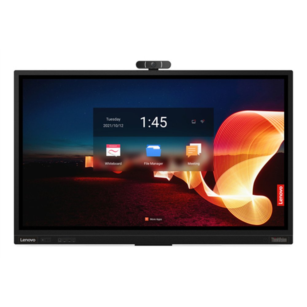 Lenovo T65 Écran plat de signalisation numérique 165,1 cm (65") LED Wifi 400 cd/m² 4K Ultra HD Noir Écran tactile Intégré dans