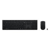 Lenovo 4X31R64346 clavier Souris incluse maison/bureau RF sans fil + Bluetooth QWERTY Français, Allemand, Suisse Gris