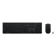 Lenovo 4X31R64346 clavier Souris incluse maison/bureau RF sans fil + Bluetooth QWERTY Français, Allemand, Suisse Gris