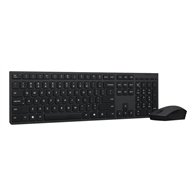 Lenovo 4X31R64346 clavier Souris incluse maison/bureau RF sans fil + Bluetooth QWERTY Français, Allemand, Suisse Gris
