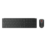 Lenovo 4X31S04843 clavier Souris incluse Bureau RF sans fil + Bluetooth Français, Allemand Noir