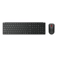 Lenovo 4X31S04843 clavier Souris incluse Bureau RF sans fil + Bluetooth Français, Allemand Noir