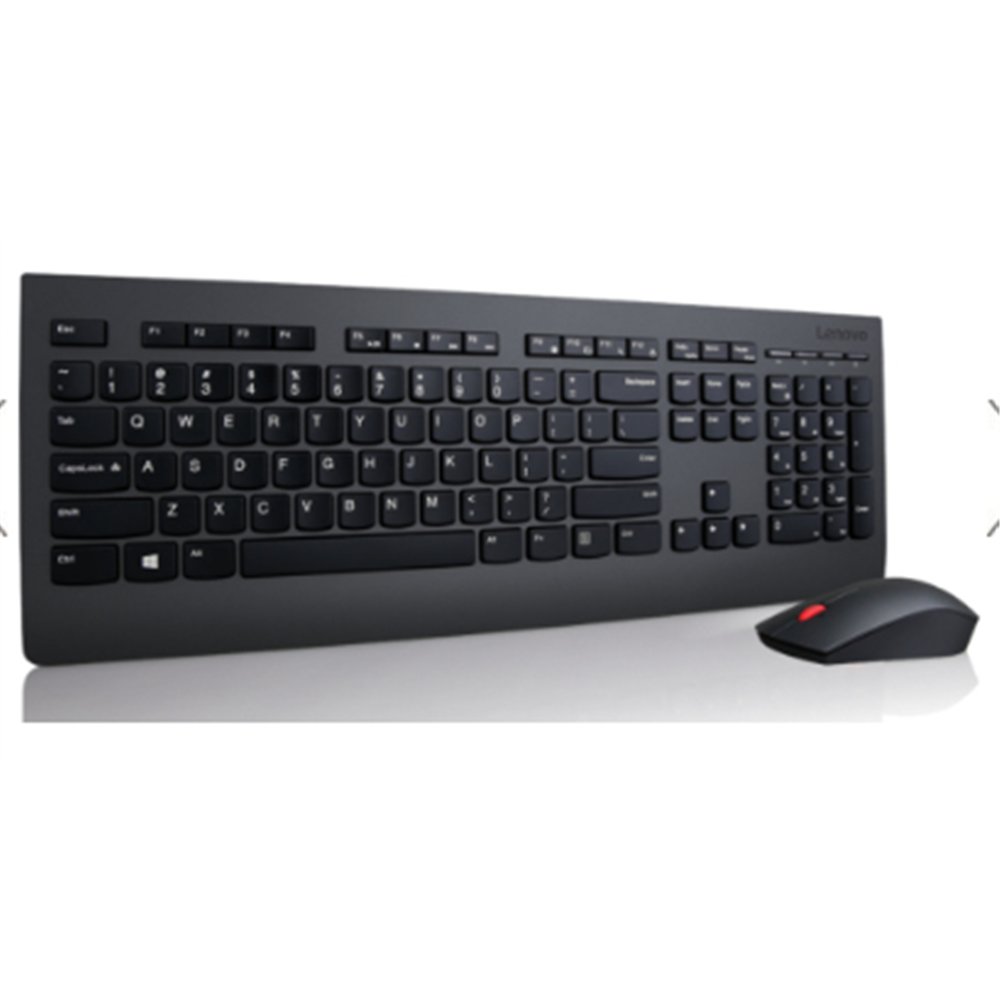 Lenovo 4X30H56796 clavier Souris incluse Universel RF sans fil QWERTY Anglais américain Noir