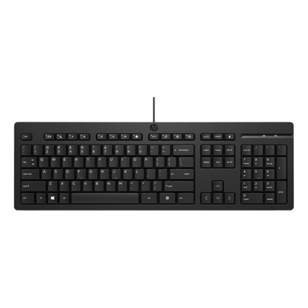 HP 125 Wired Keyboard (Bulk) clavier Bureau USB Noir