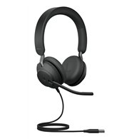 Jabra Evolve2 40 SE Casque Avec fil Arceau Appels/Musique USB Type-C / USB Type-A Noir