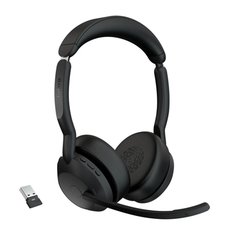 Jabra Evolve2 55 Casque Sans fil Arceau Bureau/Centre d'appels USB Type-C Bluetooth Socle de chargement