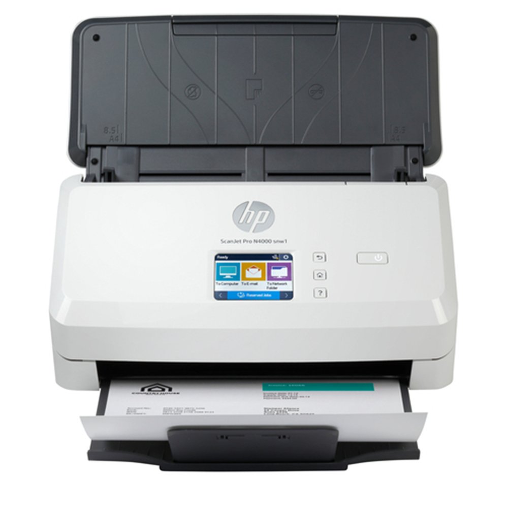 HP ScanJet Pro N4000 snw1 Alimentation feuille à feuille de scanner 600 x 600 DPI A4 Noir, Blanc