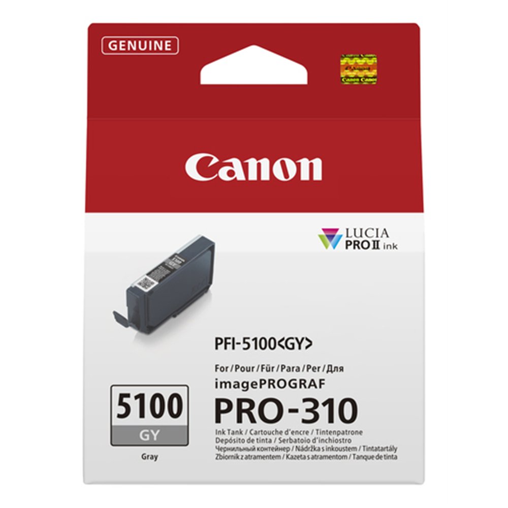 Canon PFI-5100 GY cartouche d'encre 1 pièce(s) Original Gris