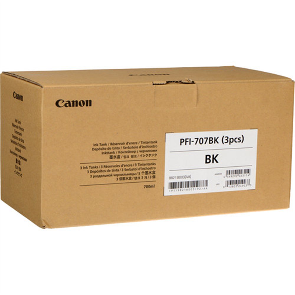 Canon PFI-707BK cartouche d'encre Original Noir