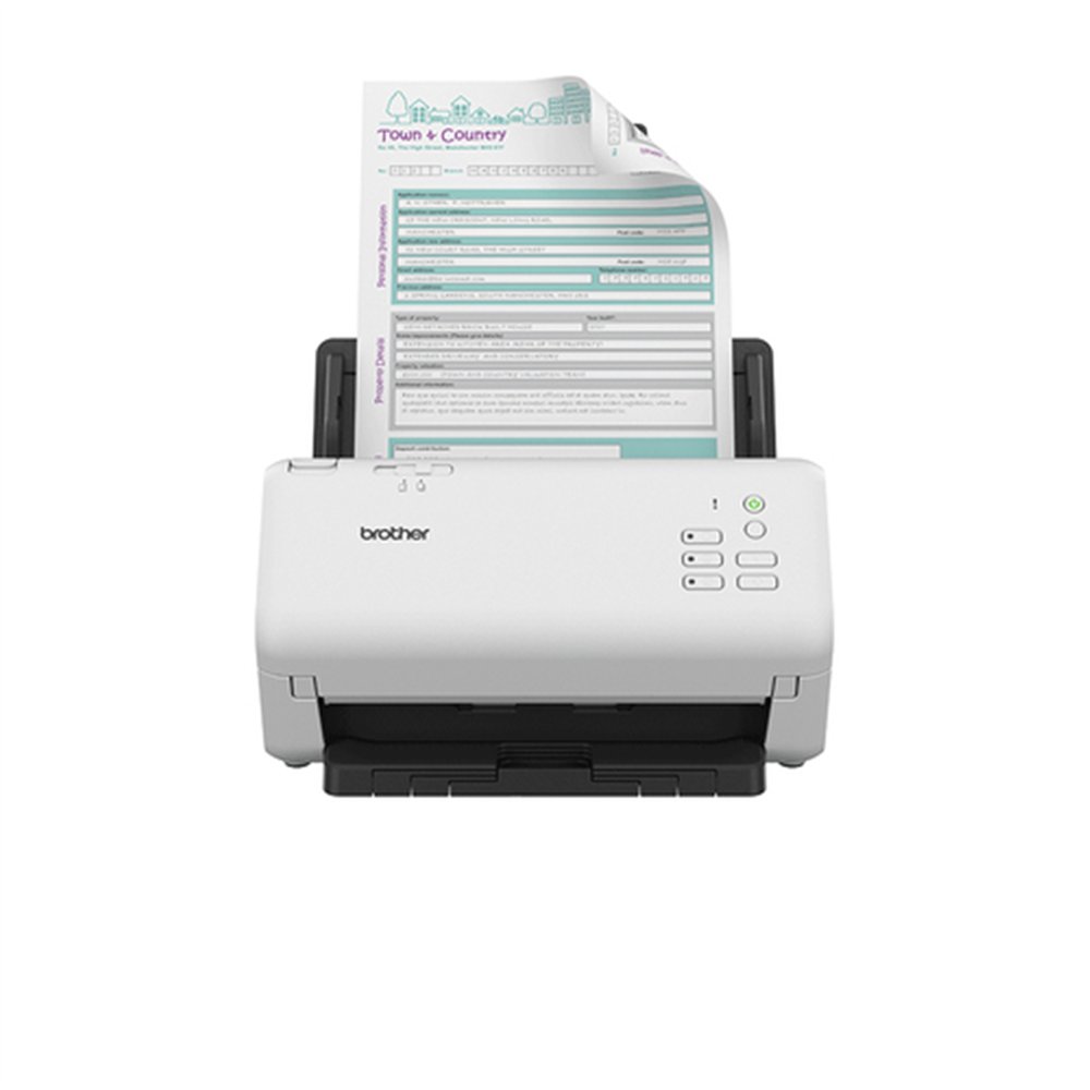 Brother ADS-4300N scanner Scanner ADF 600 x 600 DPI A4 Noir, Blanc