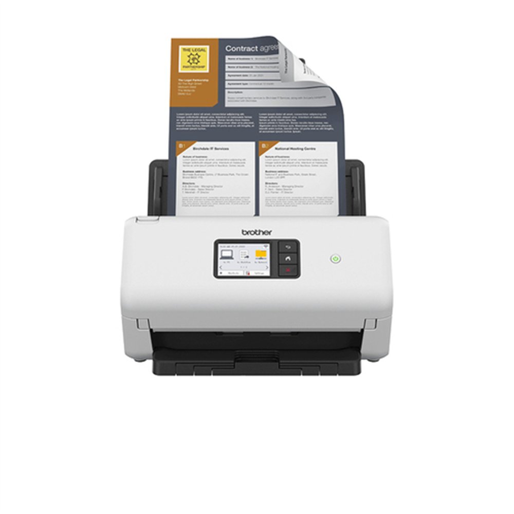 Brother ADS-4500W scanner Scanner ADF 600 x 600 DPI A4 Noir, Blanc