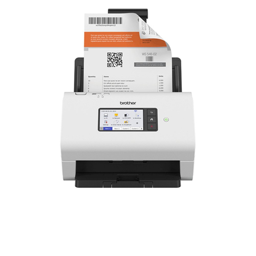 Brother ADS-4900W scanner Chargeur automatique de documents + Scanner à feuille 600 x 600 DPI A4 Noir, Blanc