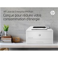 HP LaserJet Enterprise M406dn Noir et blanc Imprimante, Ethernet uniquement Recto verso