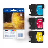 Brother LC1100RBWBP cartouche d'encre 3 pièce(s) Original Cyan, Magenta, Jaune