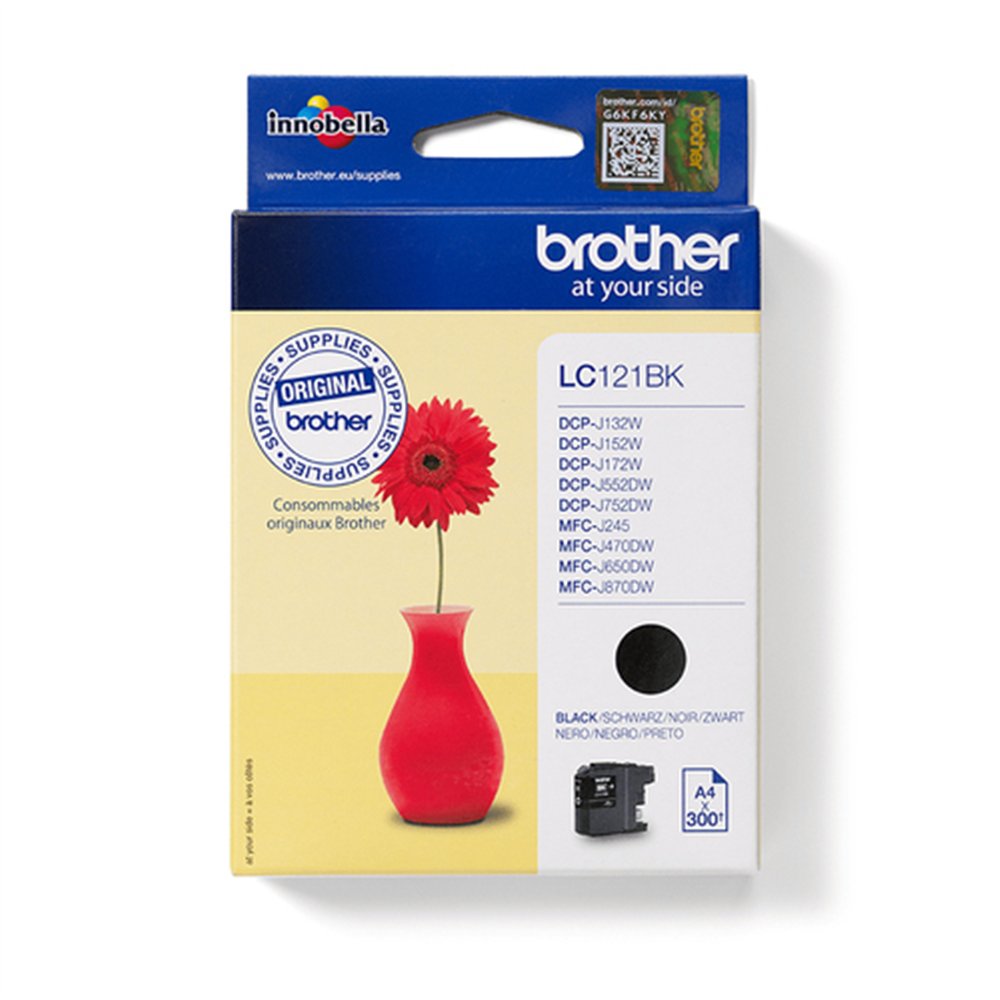 Brother LC121BK cartouche d'encre 1 pièce(s) Original Noir