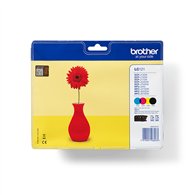 Brother LC121VALBP cartouche d'encre 4 pièce(s) Original Noir, Cyan, Magenta, Jaune