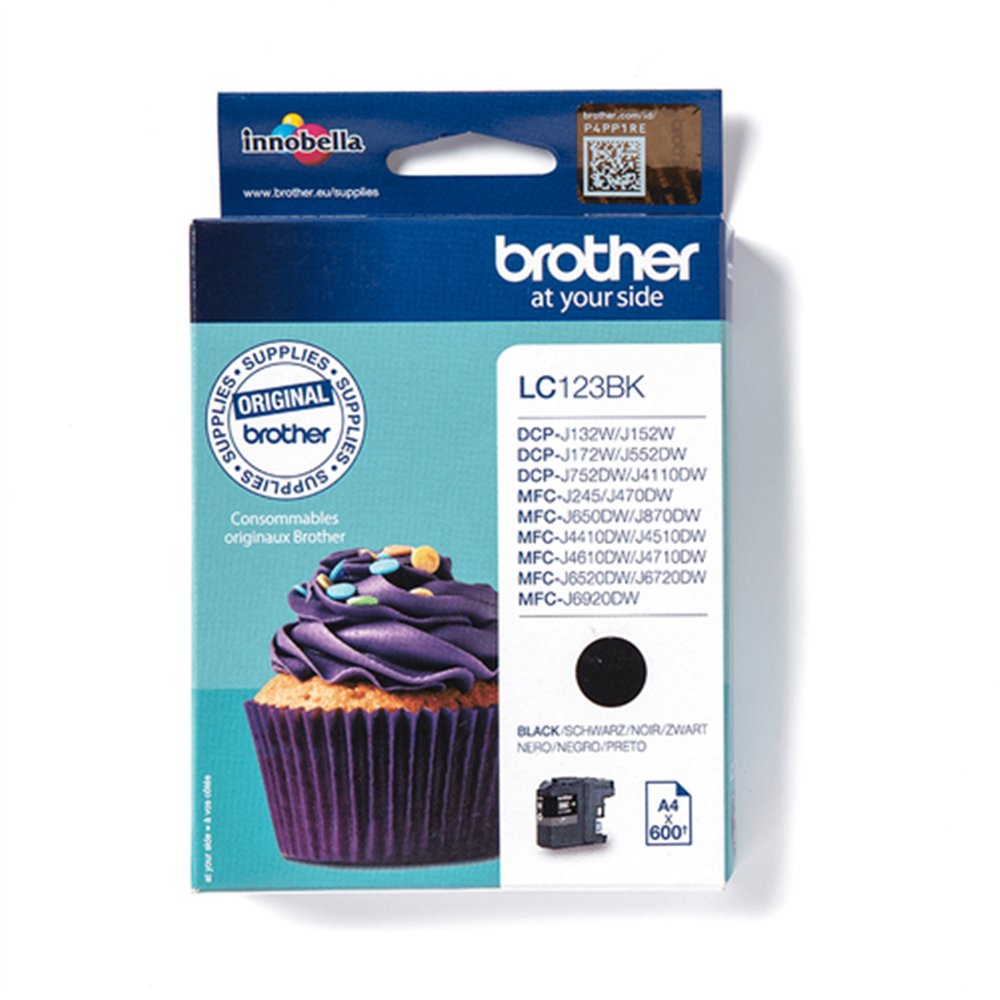 Brother LC123BK cartouche d'encre 1 pièce(s) Original Noir