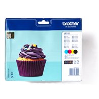 Brother LC-123VALBP cartouche d'encre 4 pièce(s) Original Noir, Cyan, Magenta, Jaune