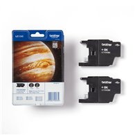 Brother LC-1240BKBP2 cartouche d'encre Original Rendement standard Noir