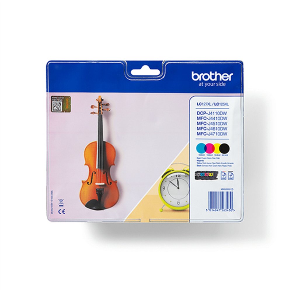 Brother LC127XLVALBP cartouche d'encre 4 pièce(s) Original Noir, Cyan, Magenta, Jaune