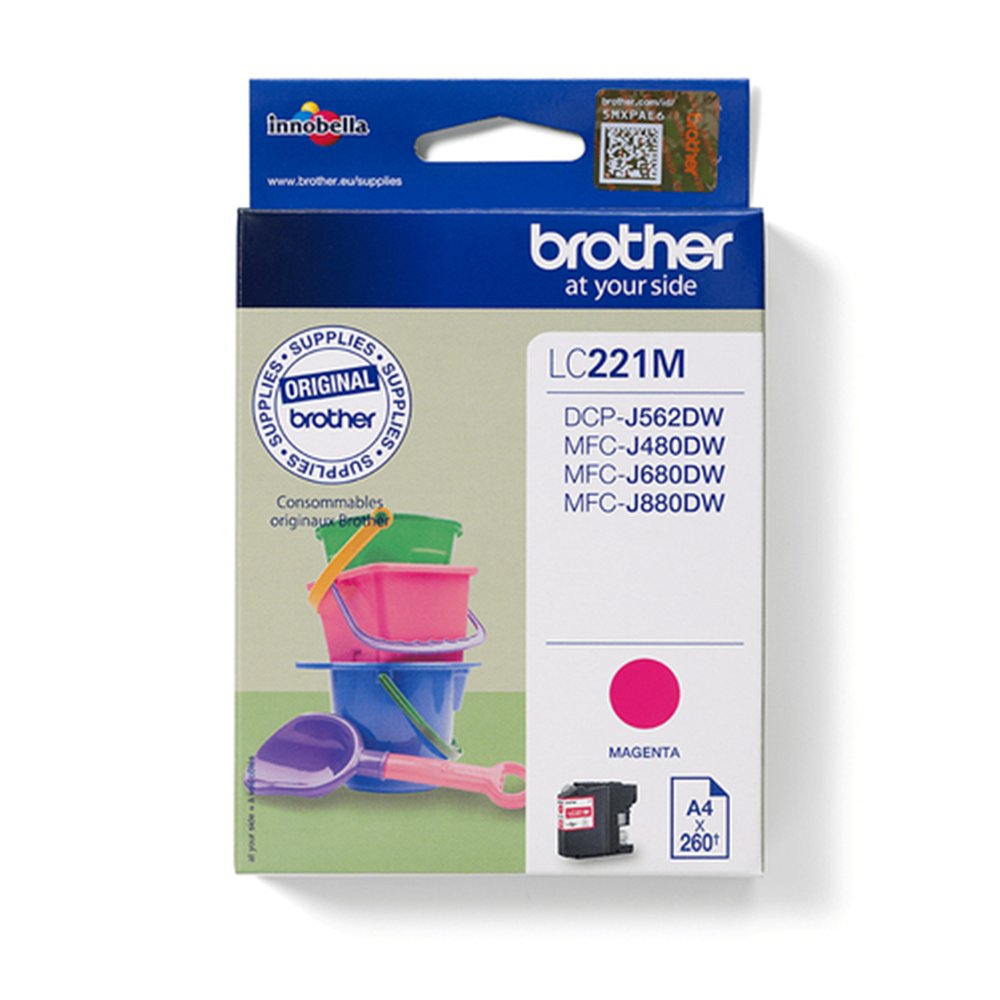 Brother LC221M cartouche d'encre 1 pièce(s) Original Magenta
